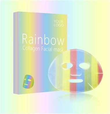 Rainbow Sheet Face Mask