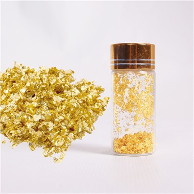 99.99 feem pua Purity Edible Gold Leaf Flakes